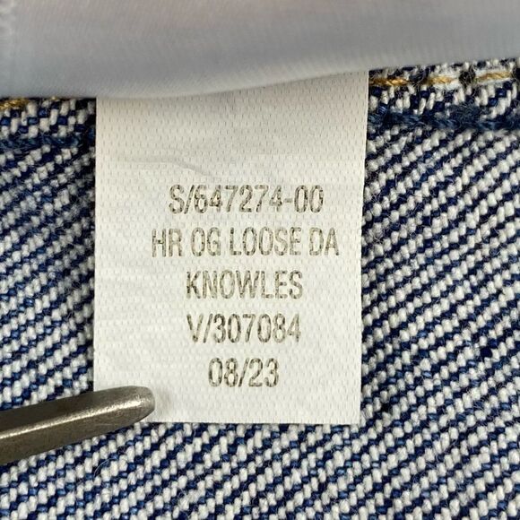 Old Navy Custom Upcycled Loose Hi-Rise Utility Pockets Straight Jean | Size:16P - Picture 14 of 16